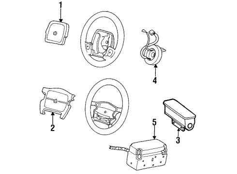 1993 Dodge Caravan Air Bag Components Diagram