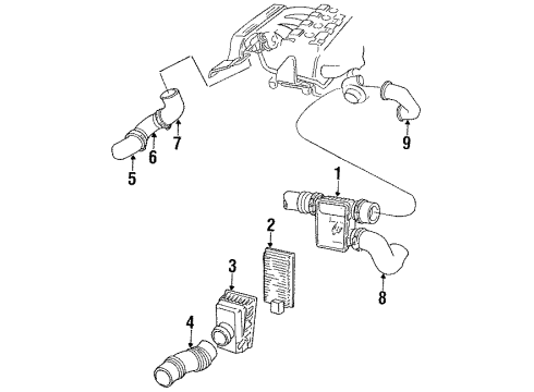 1990 Chrysler TC Maserati Filters Diagram 1 - Thumbnail