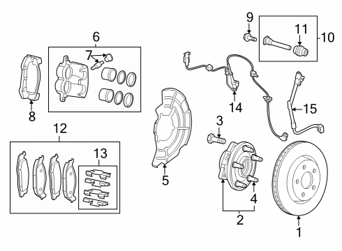 2025 Jeep Grand Cherokee Front Brakes Diagram 2 - Thumbnail