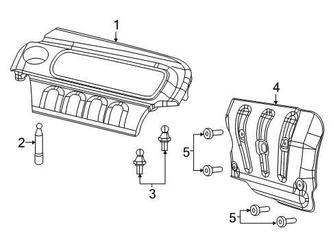 2018 Ram ProMaster City Engine Appearance Cover Diagram