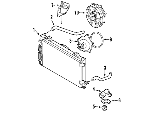 2002 Chrysler Prowler Cooling System, Radiator, Water Pump, Cooling Fan Diagram