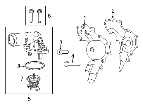 2022 Ram 1500 Classic Water Pump Diagram 1 - Thumbnail