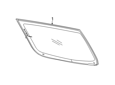 2015 Chrysler 200 Back Glass Diagram