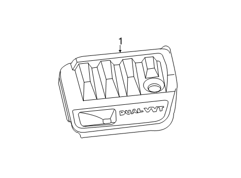 2010 Chrysler Sebring Engine Appearance Cover Diagram 3 - Thumbnail