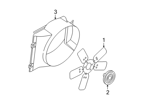 2007 Dodge Durango Cooling System, Radiator, Water Pump, Cooling Fan Diagram 2 - Thumbnail
