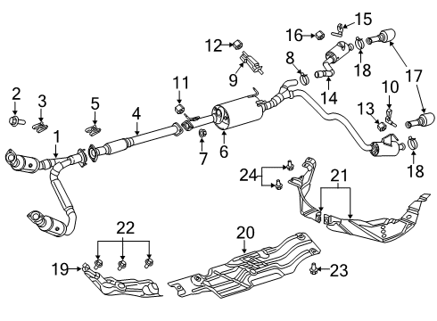 2020 Ram 1500 Exhaust Components Diagram 4 - Thumbnail