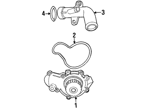 1999 Dodge Caravan Water Pump Diagram 1 - Thumbnail