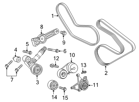2019 Ram 1500 Belts & Pulleys, Maintenance Diagram 1 - Thumbnail