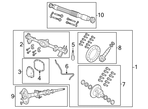2025 Jeep Wrangler Axle Housing - Rear Diagram 4 - Thumbnail