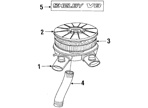 1989 Dodge Dakota Air Inlet Diagram 3 - Thumbnail