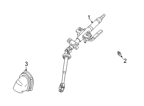 2005 Dodge Stratus Steering Column, Steering Wheel & Trim Diagram 1 - Thumbnail