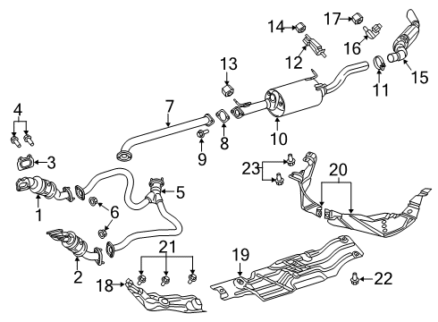 2020 Ram 1500 Exhaust Components Diagram 3 - Thumbnail