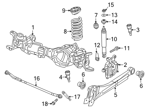 2020 Ram 2500 Shocks & Suspension Components - Front Diagram 3 - Thumbnail