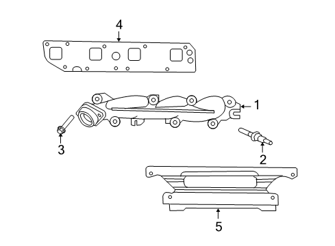 2008 Chrysler Aspen Exhaust Manifold Diagram 2 - Thumbnail