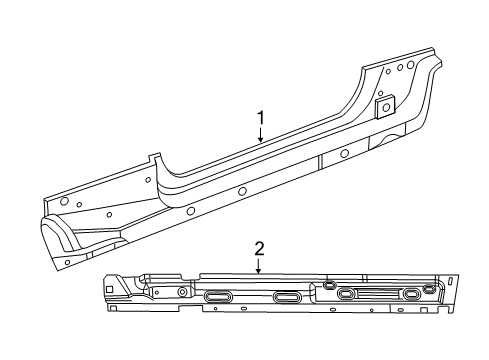 2009 Jeep Wrangler Rocker Panel Diagram 1 - Thumbnail