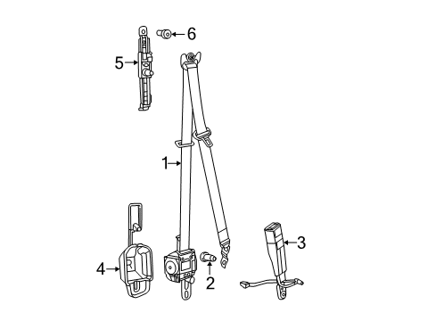 2011 Jeep Grand Cherokee Front Seat Belts Diagram