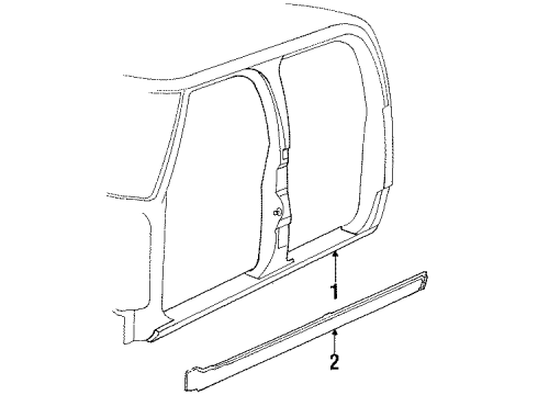 1989 Dodge D100 Rocker Panel Diagram