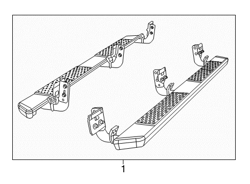 2024 Ram 1500 Classic Side Step Diagram
