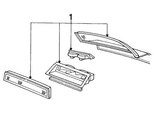 1990 Dodge Shadow High Mount Lamps Diagram
