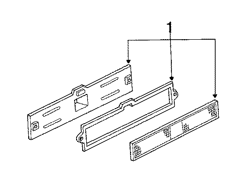 1985 Chrysler Executive Limousine Front Lamps - Side Marker Lamps Diagram