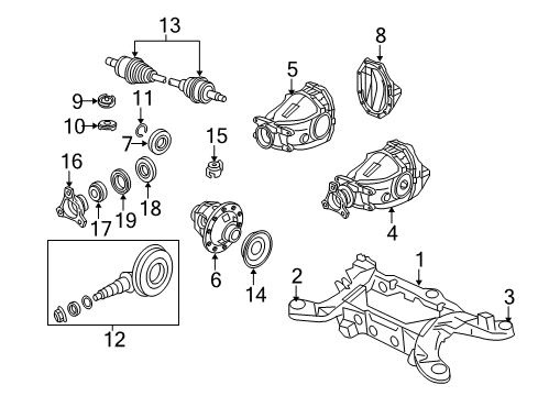 2006 Dodge Magnum Axle & Differential - Rear Diagram