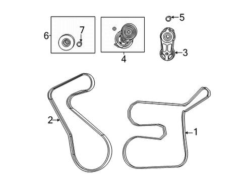 2021 Ram 1500 Belts & Pulleys, Maintenance Diagram 5 - Thumbnail