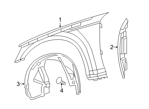 2017 Chrysler 300 Fender & Components Diagram