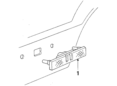 1989 Chrysler New Yorker Rear Lamps - Side Marker Lamps Diagram