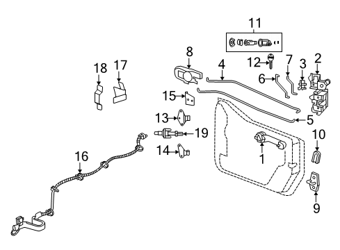 2009 Jeep Wrangler Tail Gate, Body Diagram 2 - Thumbnail