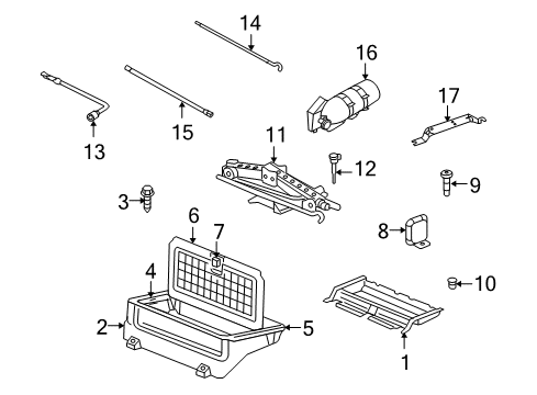 2009 Dodge Durango Interior Trim - Rear Body Diagram