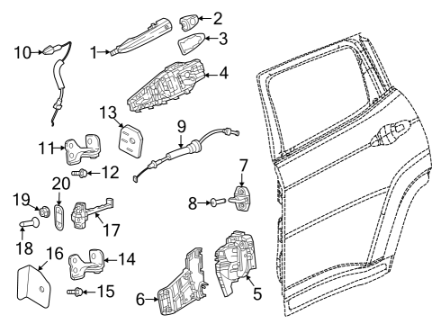 2024 Dodge Hornet Front Door Diagram
