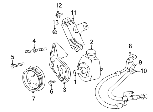 2002 Dodge Dakota P/S Pump & Hoses, Steering Gear & Linkage Diagram 7 - Thumbnail