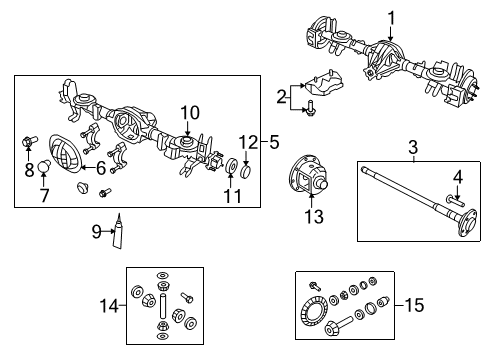 2009 Jeep Liberty Axle & Differential - Rear Diagram