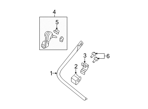 2009 Dodge Caliber Rear Suspension, Control Arm Diagram 3 - Thumbnail