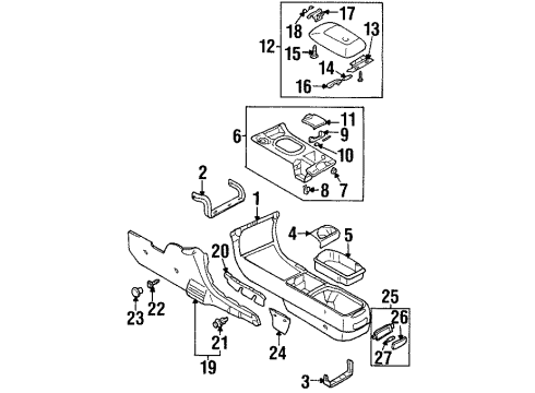 2000 Dodge Avenger Center Console Diagram