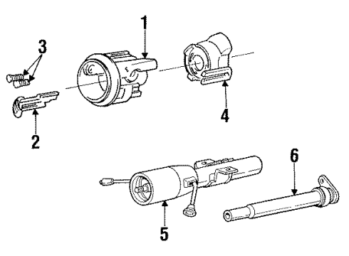 1988 Dodge Dynasty Housing & Components Diagram 1 - Thumbnail