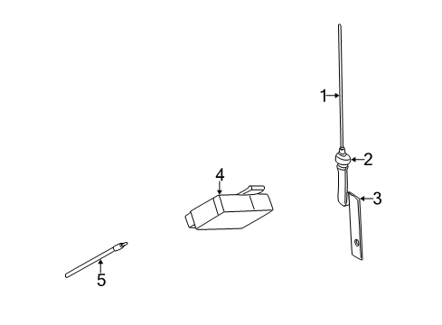 2000 Chrysler Concorde Antenna & Radio Diagram