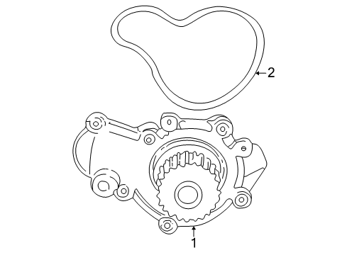 2006 Chrysler Sebring Water Pump Diagram 2 - Thumbnail