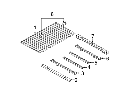 2007 Dodge Ram 1500 Pick Up Box - Floor Diagram 2 - Thumbnail