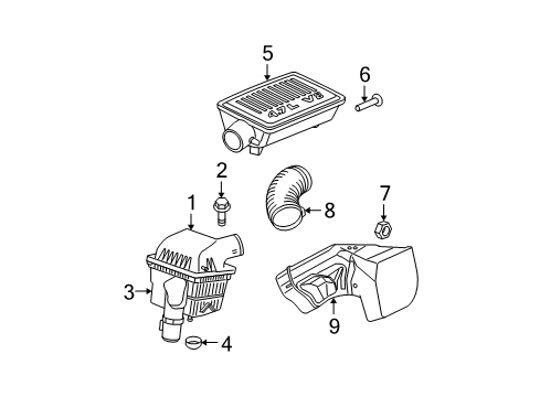2008 Jeep Grand Cherokee Air Inlet Diagram 3 - Thumbnail