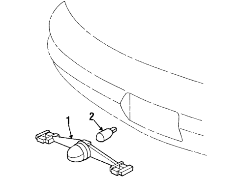 1999 Chrysler Sebring License Lamps Diagram 1 - Thumbnail