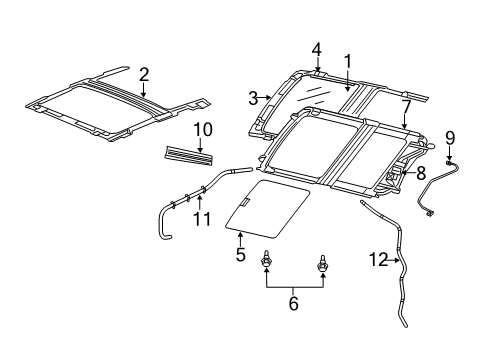 2011 Jeep Grand Cherokee Sunroof Diagram 2 - Thumbnail