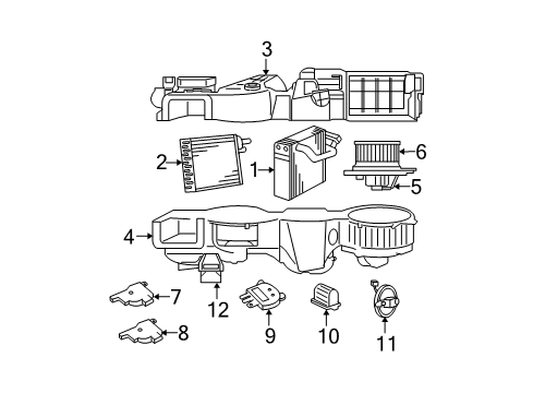 2002 Chrysler Sebring HVAC Case Diagram 2 - Thumbnail