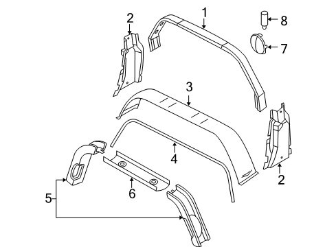 2005 Chrysler PT Cruiser Roll Bar Diagram