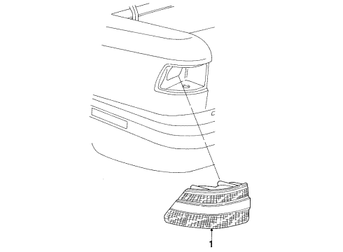 1990 Chrysler TC Maserati Tail Lamps Diagram