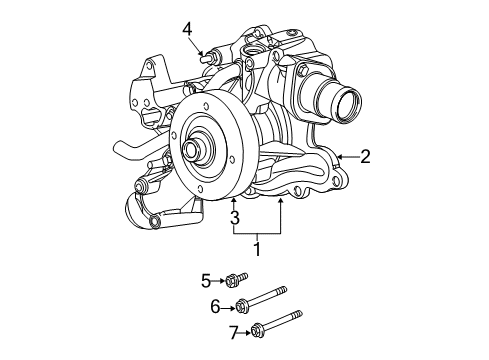 2006 Dodge Ram 2500 Water Pump Diagram 2 - Thumbnail