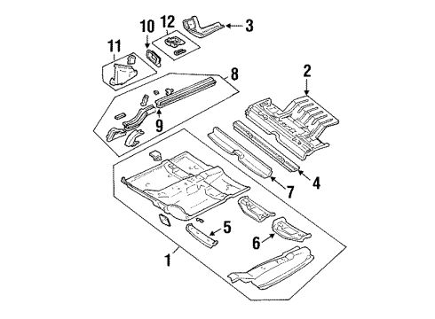 1999 Chrysler LHS Floor Diagram