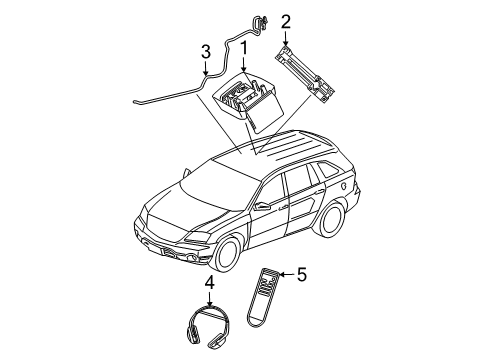 2005 Chrysler Pacifica Overhead Console Diagram 2 - Thumbnail