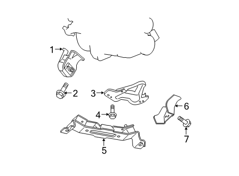 2009 Jeep Commander Engine & Trans Mounting Diagram 2 - Thumbnail