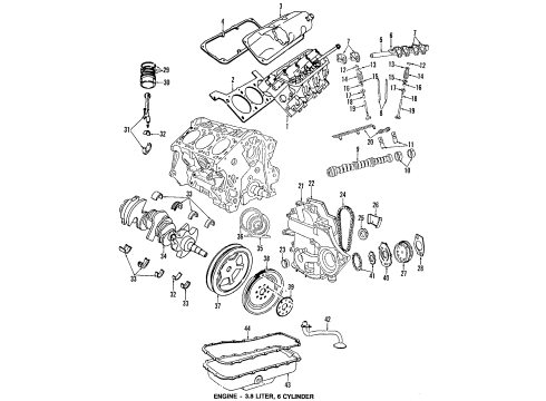 2005 Chrysler Pacifica Engine Parts & Mounts, Timing, Lubrication System Diagram 3 - Thumbnail